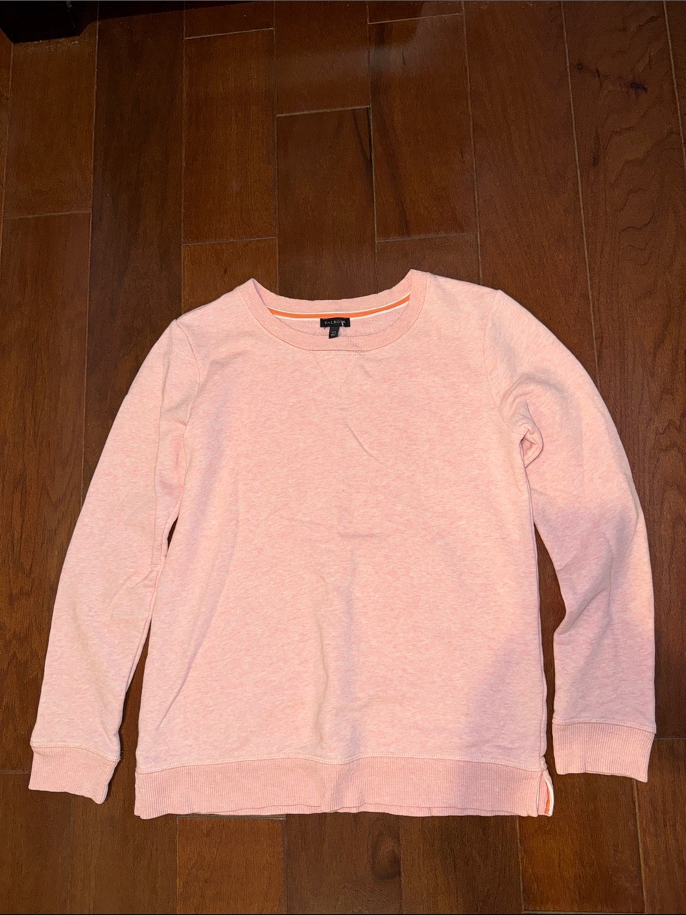 Talbots Soft salmon Pink Crewneck Sweatshirt XS